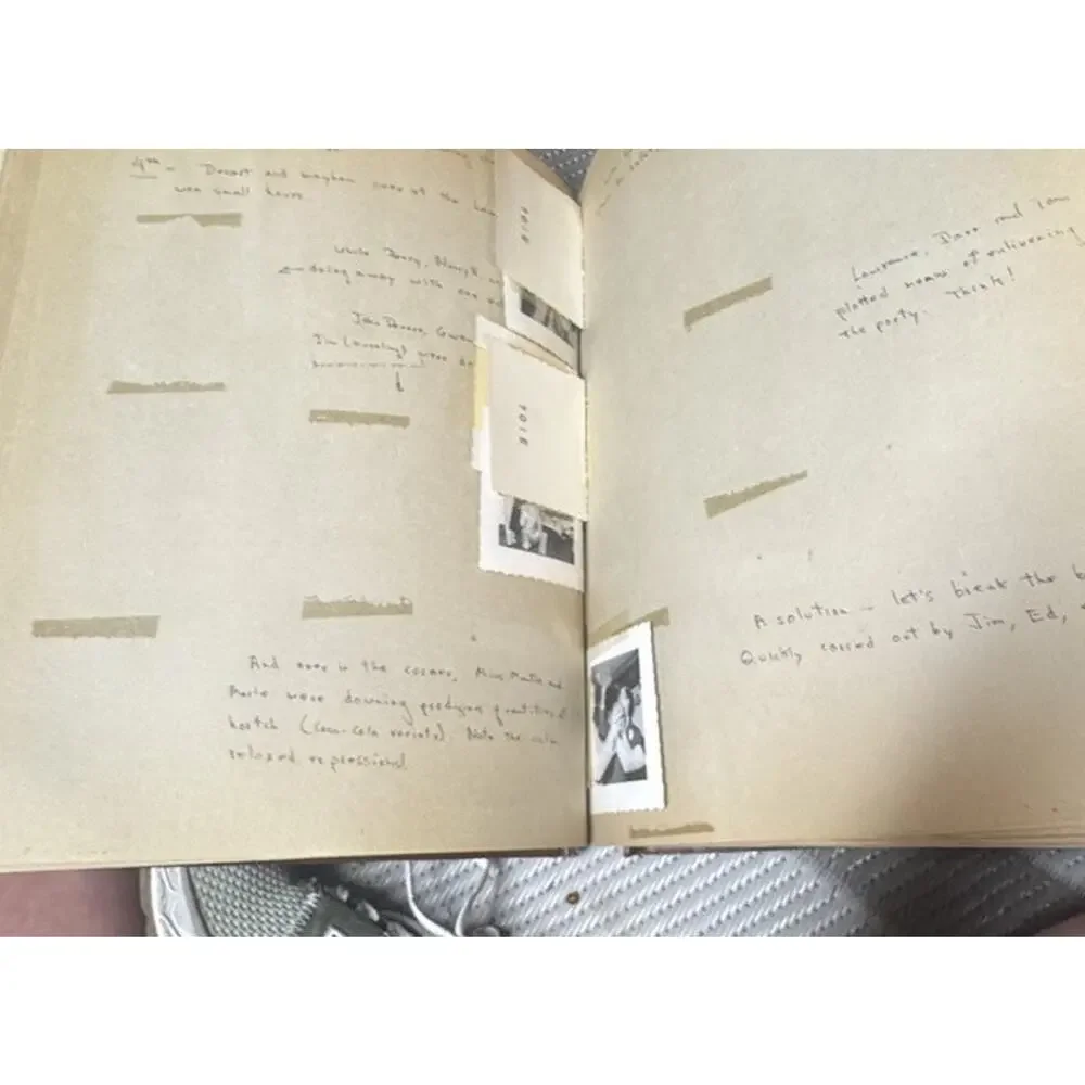 1950’s Musical Theatre High School Scrapbook- Cursive Writing Pictures- Read